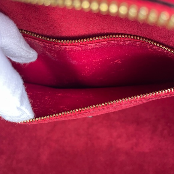 (MT68) Authentic Louis Vuitton 45 Epi Solferino w/Soufflot Pochette - Picture 12 of 16